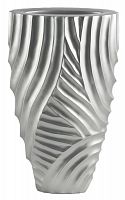 ваза с объемным рельефом 52 см frost pattern серебро в Рязани