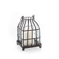 подсвечник-фонарь металлический со стеклом bird in cage i, 15 см в Рязани