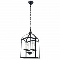 дизайнерская подвесная люстра spot light cage 9500404 черная в Рязани