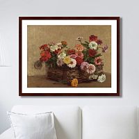 картина: panier de zinnias, 1856г. в Рязани