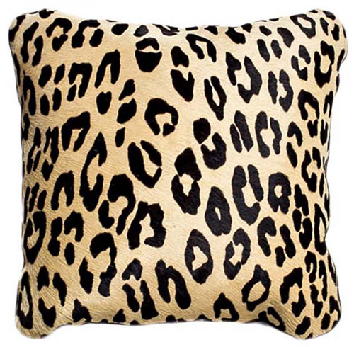 подушка меховая 40х40 леопард в Рязани