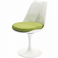 стул eero saarinen style tulip chair зеленая подушка в Рязани