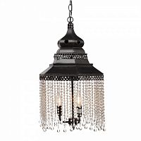 люстра подвесная черная с хрустальными подвесками chandelier в Рязани