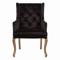 кресло с ушами черное ashby chair в Рязани