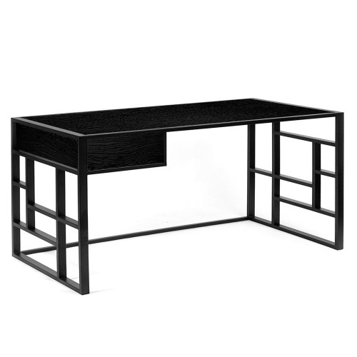 рабочий стол millenium lite 2 black черный дуб в Рязани