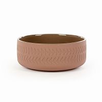 тарелка tactile диаметр 15 коричневый в Рязани