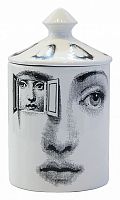 подсвечник белый с крышкой лицо в окне пьеро форназетти segreto candle, 30 см в Рязани