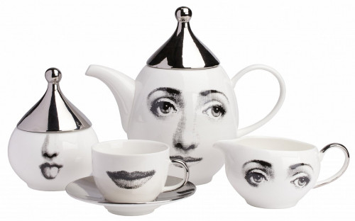 чайный сервиз пьеро форназетти faces silver в Рязани