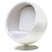 кресло eero ball chair белое в Рязани