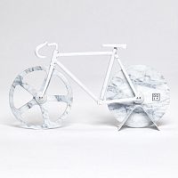 нож для пиццы из нержавеющей стали the fixie, белый мрамор в Рязани