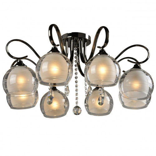 потолочная люстра idlamp merinella 877/8pf-darkchrome в Рязани