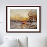 картина: winter sunset, 1913г. в Рязани