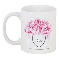кружка с рисунком dior peonies в Рязани