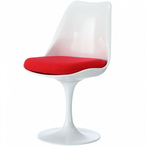 стул eero saarinen style tulip chair красная подушка в Рязани