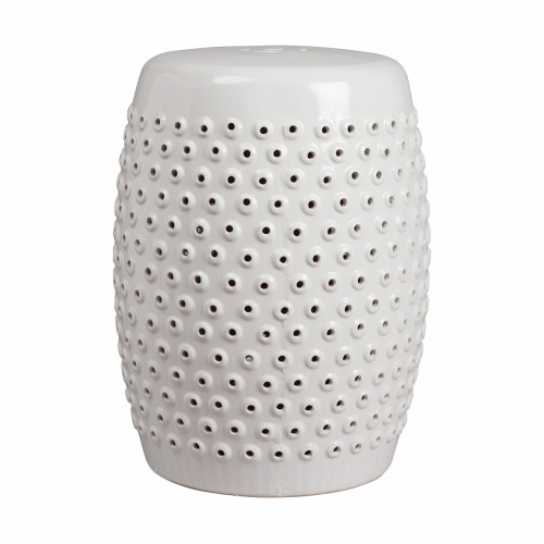 керамический столик-табурет cutwork garden stool белый в Рязани