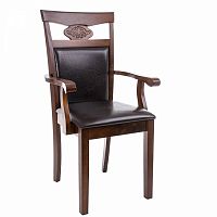 стул деревянный кресло luiza dirty oak / dark brown в Рязани