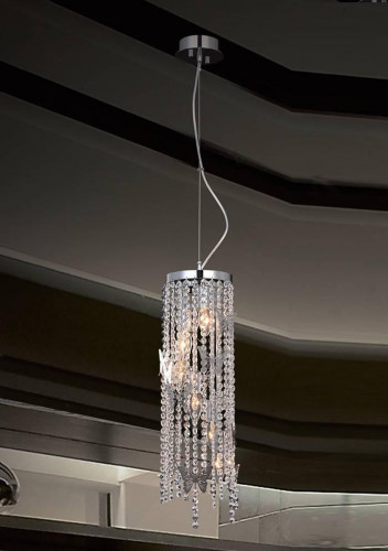 подвесной светильник crystal lux bloom sp chrome в Рязани