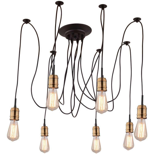 подвесная люстра arte lamp mazzetto a4290sp-7bk в Рязани