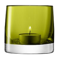подсвечник стеклянный зеленый для чайной свечи light colour, 8,5 см в Рязани