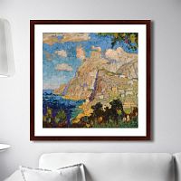 картина: view of monte solaro, capri, 1940г. в Рязани